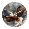 12" Retro Buddhist Wooden Wall Clock - Silent MDF Decor Clock