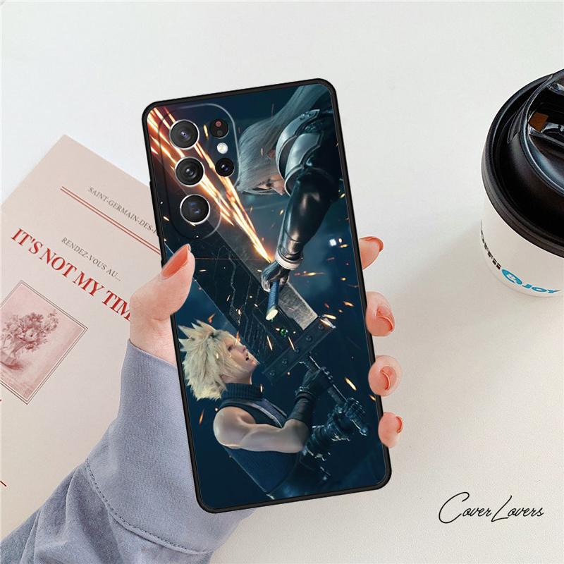 Final Fantasy Phone Case For Samsung Galaxy S24 S25 S23 S22 Ultra Note 10 20 Plus S20 S21 FE Cover