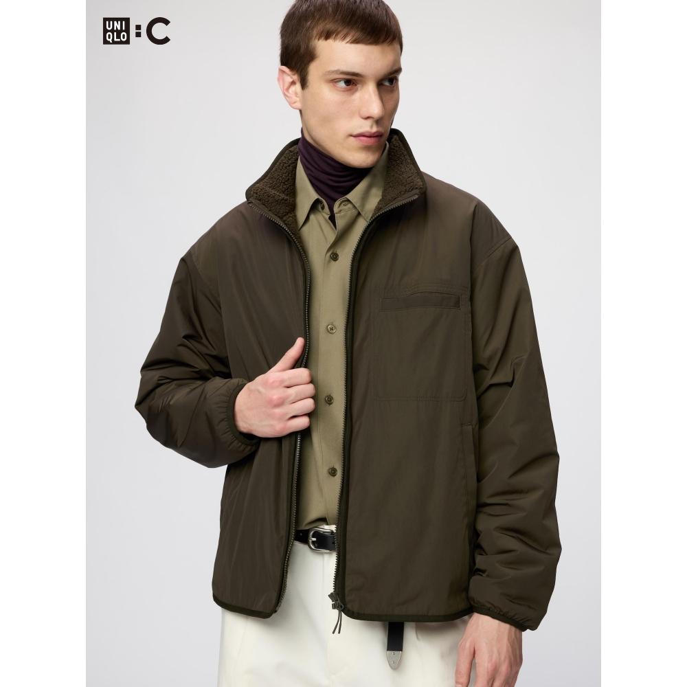 Uniqlo Japan Boa Lined Stand Collar Jacket