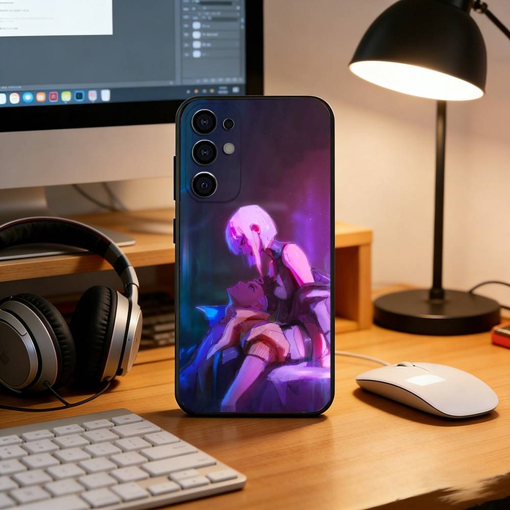 Anime C-Cyberpunk E-Edgerunners Phone Case For Samsung S25,S24,S21,S22,S23,S30,Ultra,S20,Plus,Fe,Soft Silicone Black Cover