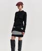 Kimjisu Ribbed Shirring Highneck Top _ Black