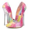 Women Big Size Hand Painted Graffiti Pointed Toe Stiletto Pumps Art Pattern Fashion Nightclub Party High Heels WZ-A16-35