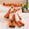 Cute Furry Dewa Fox Plush Toy Lovely Stuffed Animal for Kids Birthday Xmas Gift Soft Sleeping Pillow Buddy for Girls and Boys