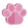 2 in 1 Makeup Brush Cleaning Tool Multi-functional Cartoon Cat's Paw Makeup Brush Holder Silicone Multicolor