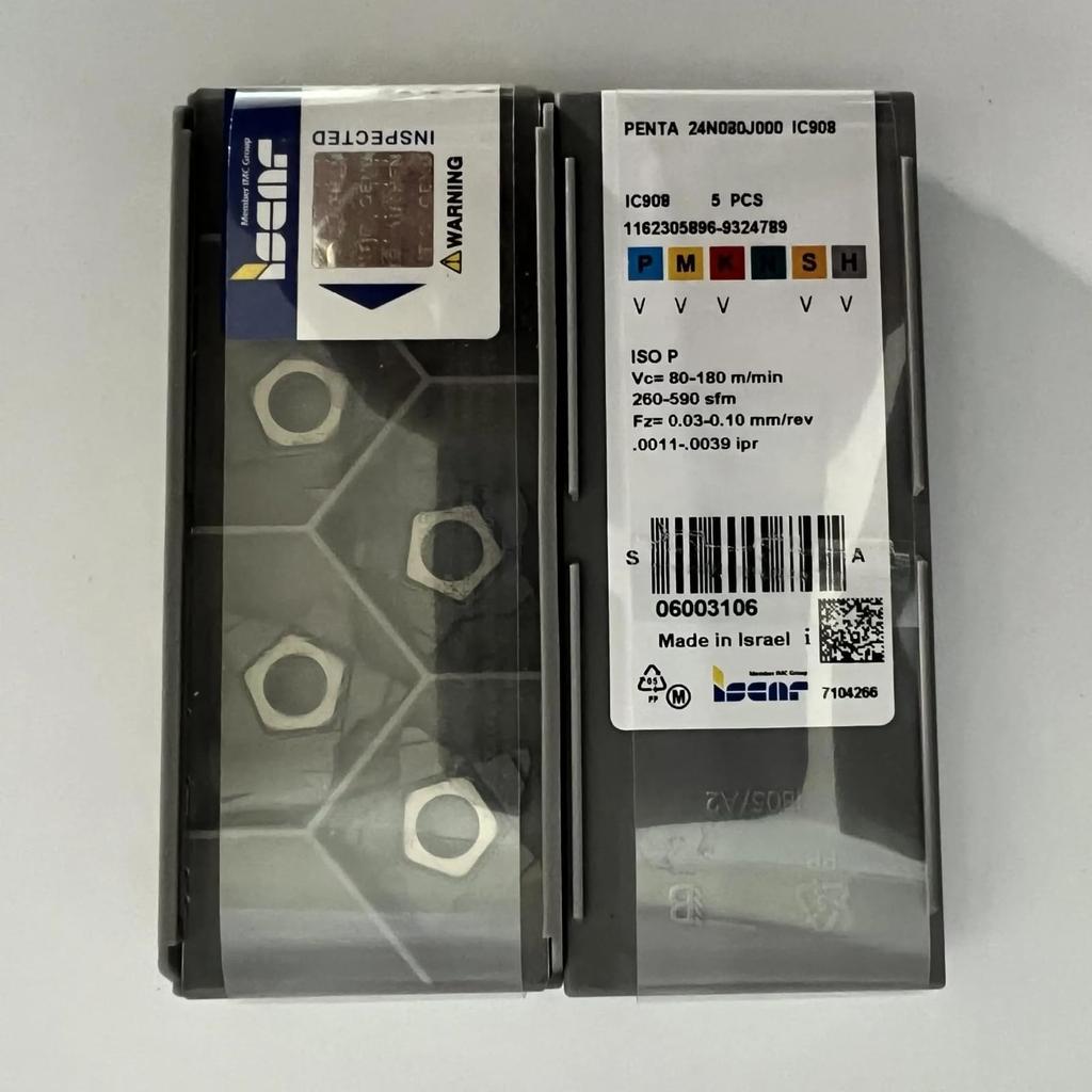 PENTA 24N080J000 IC908  /Industrial indexable Carbide Inserts 5 PCS