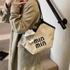 Beautiful Portable Tote Bag, New Letter Trend Shoulder Armpit Bag, College Student Class Commuter Bag