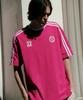 THE GREEN LAB Soccer Football Color Block Short Sleeve T-Shirt [Pink]