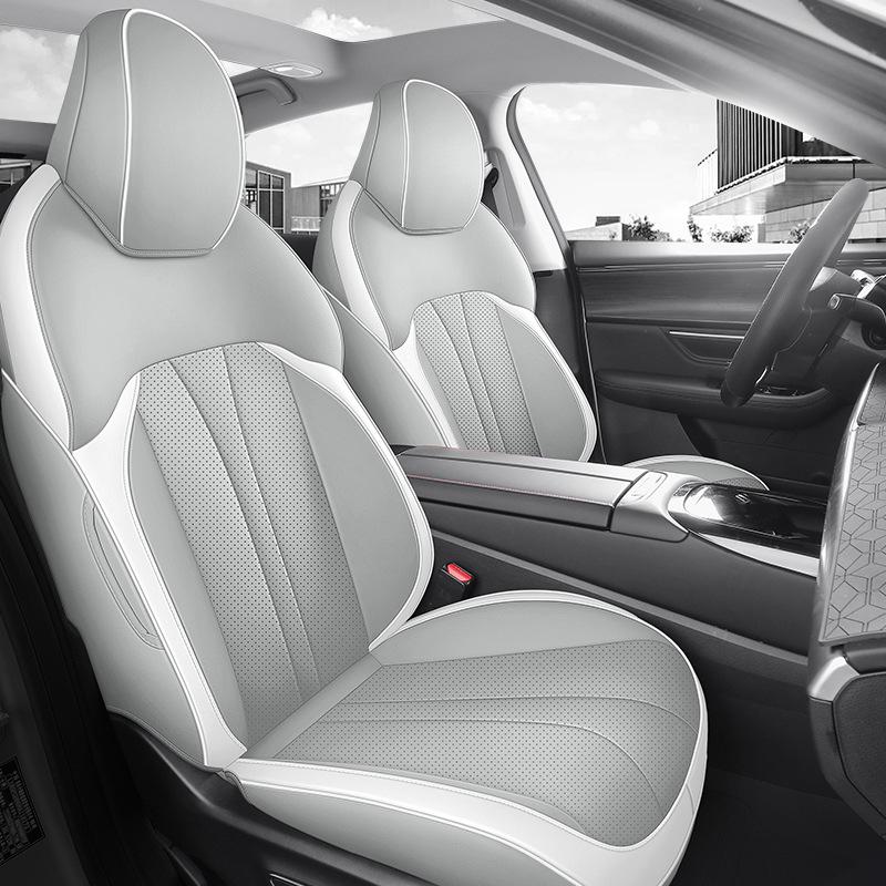 Xiaopeng P5 Universal Leather Car Seat Cushion - Full Wrap, All-Season
