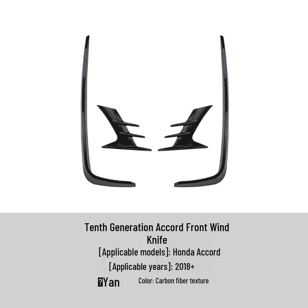 

Honda Accord 2018+ Наклейка-дефлектор переднего бампера Аксессуар 2018+ Honda Accord Tenth Generation