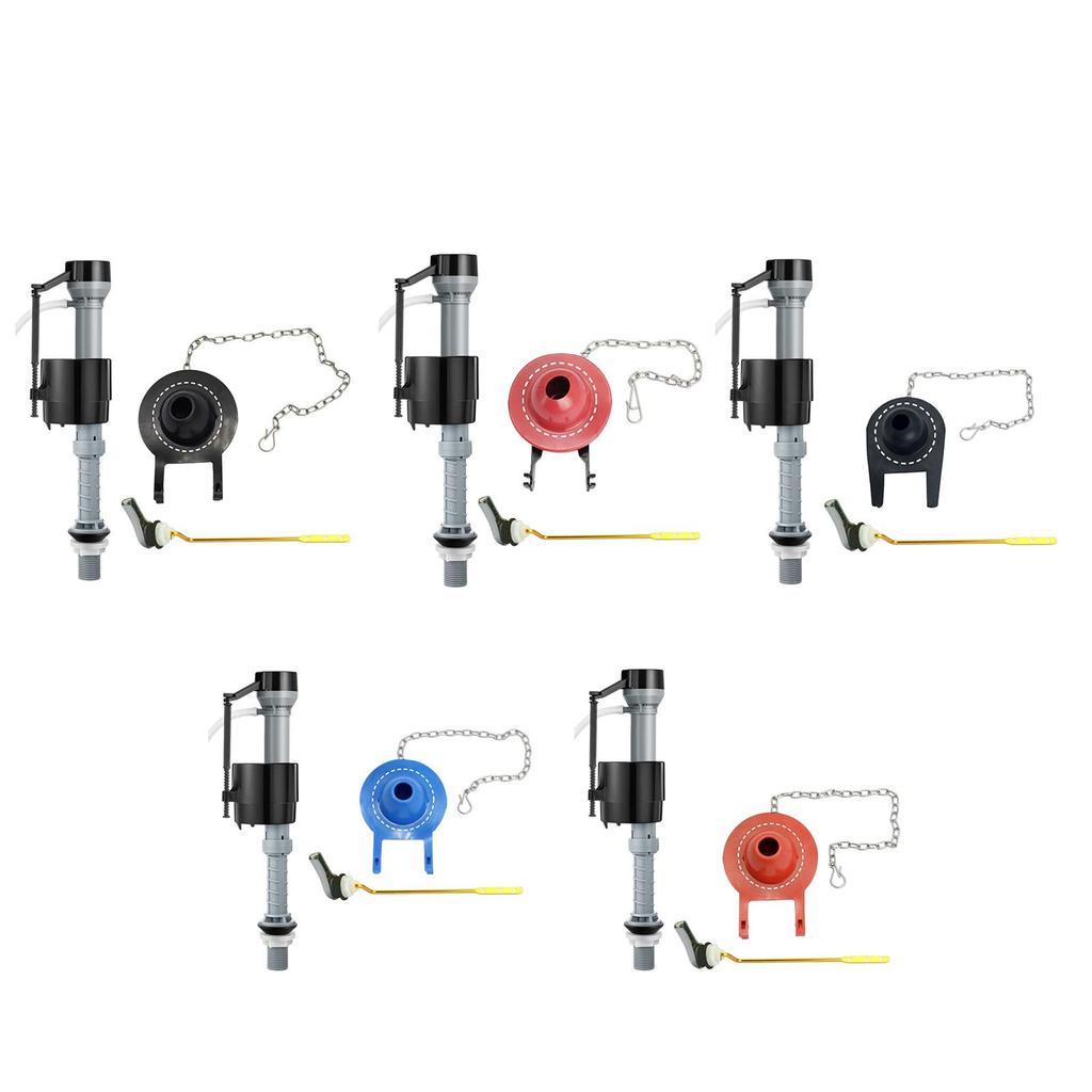 Toilet Push Flush Valve Height Adjustable Toilet Tank Part for Toilet Tanks