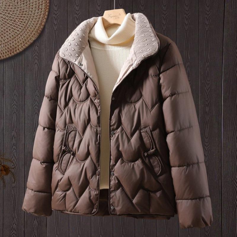 Short Down Padded Clothes Women's New Stand-up Collar Loose Warm Padded Clothes Winter Padded Jacket