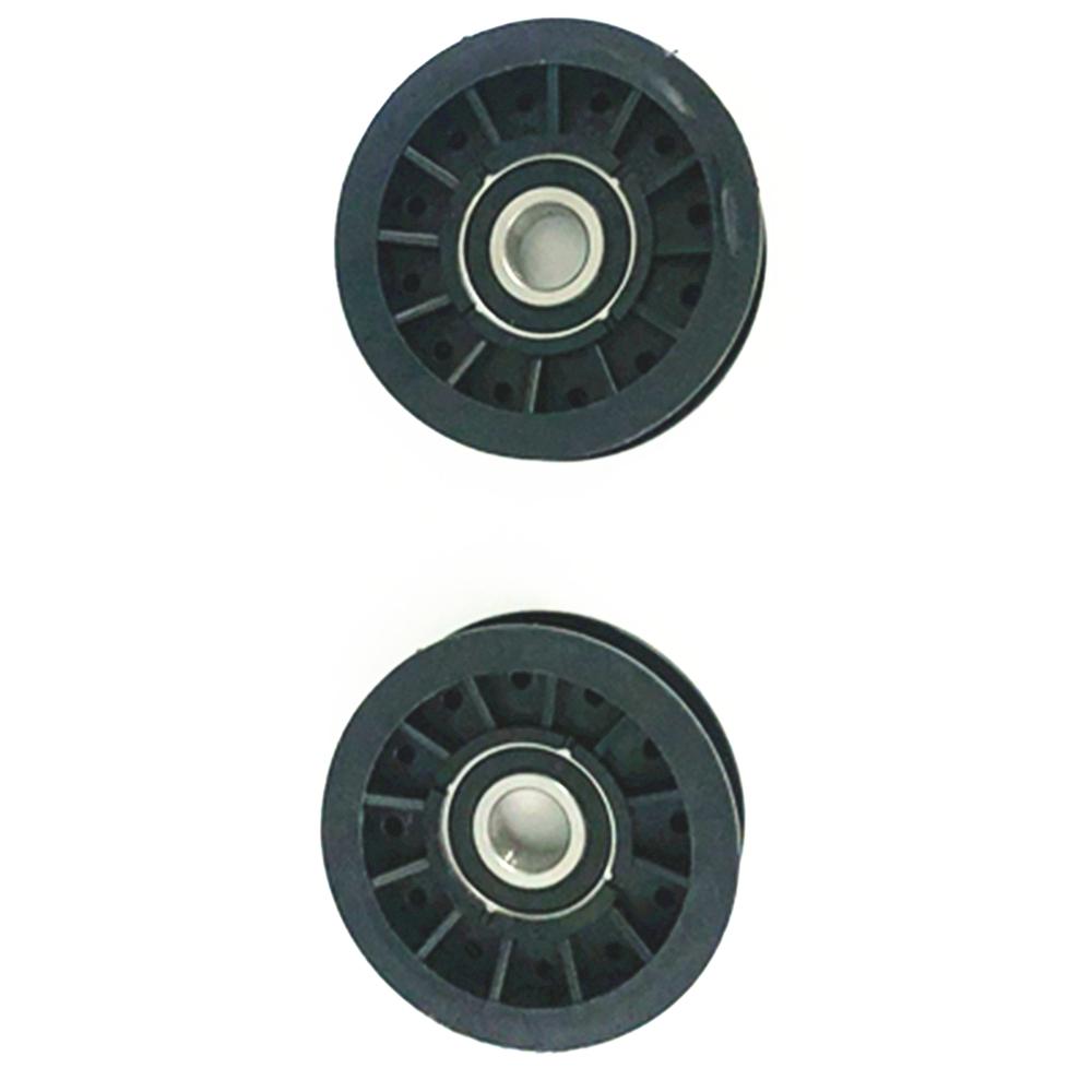 

756-05032 Flat Idler Pulley(2PCS) & 754-05027 (1/2 X 91 ) Tractor Drive Belt Co