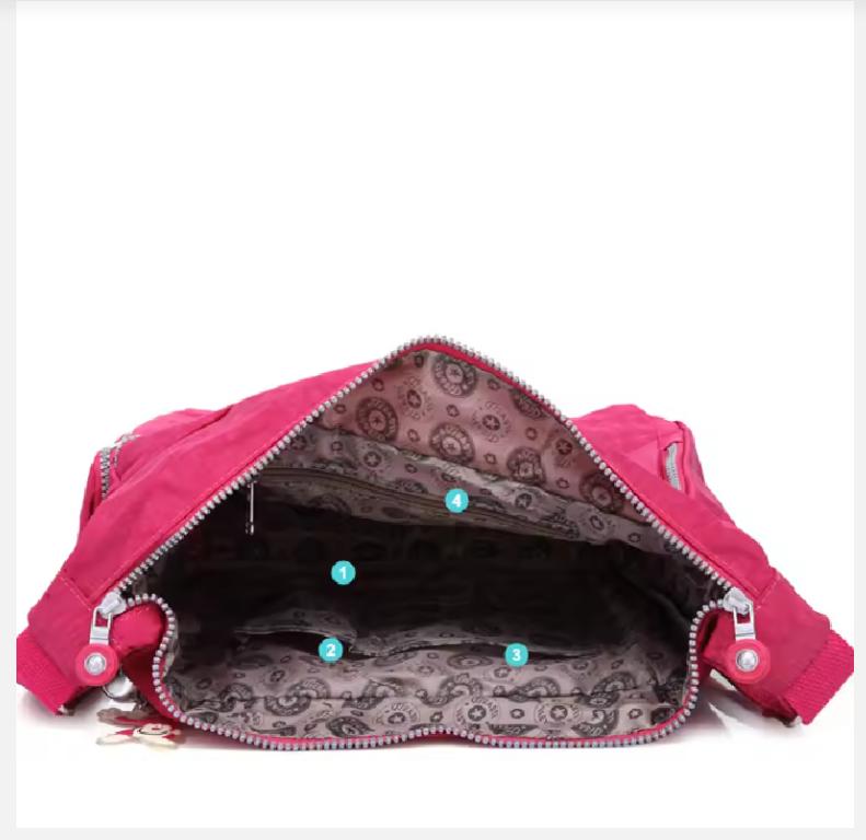 Hochwertige A4 Herren Damen Schulter Umhängetasche Cross Body Große Kapazität Geldbörse Wasserdicht Leicht Blau Lila Rot M1304