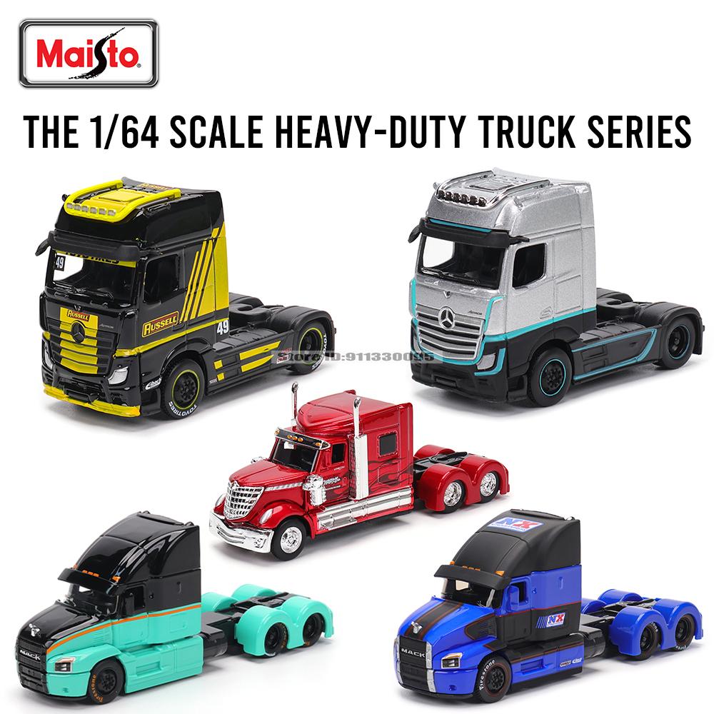 Maisto 1:64 Mercedes-Benz MACK Anthem Trailer trailer model simulation car model alloy car toy male collection gift