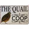 Metal Rooster Sign Vintage Farmhouse Decor Rustic Chicken Coop Art 20x30 cm
