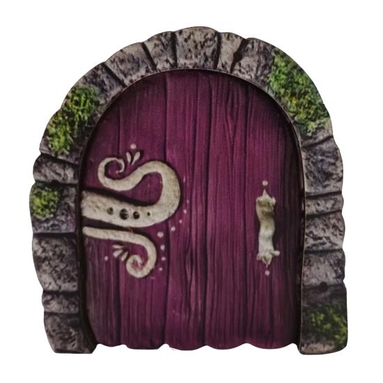 

Деревянная сказочная дверь Миниатюрное украшение для сказочного сада Эльф Гном Мини-дверь для садового искусства Садовая стена Дерево Забор Декор 1pc