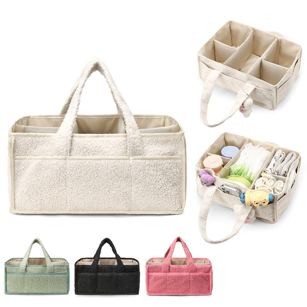 Spacious Baby Diaper Storage Bag Organiser for Organizing Essentials New Mom Handbag Enjoy Car Travel Convenience
