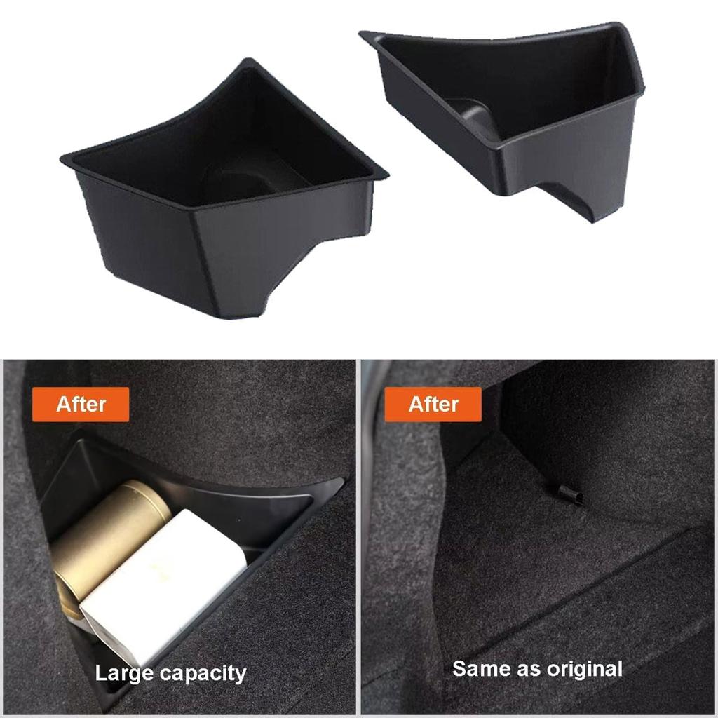 Double Car Accessory Storage Boxes for Door Compartments Heavy Duty Plastic Construction Waterproof & Scratch Resistant