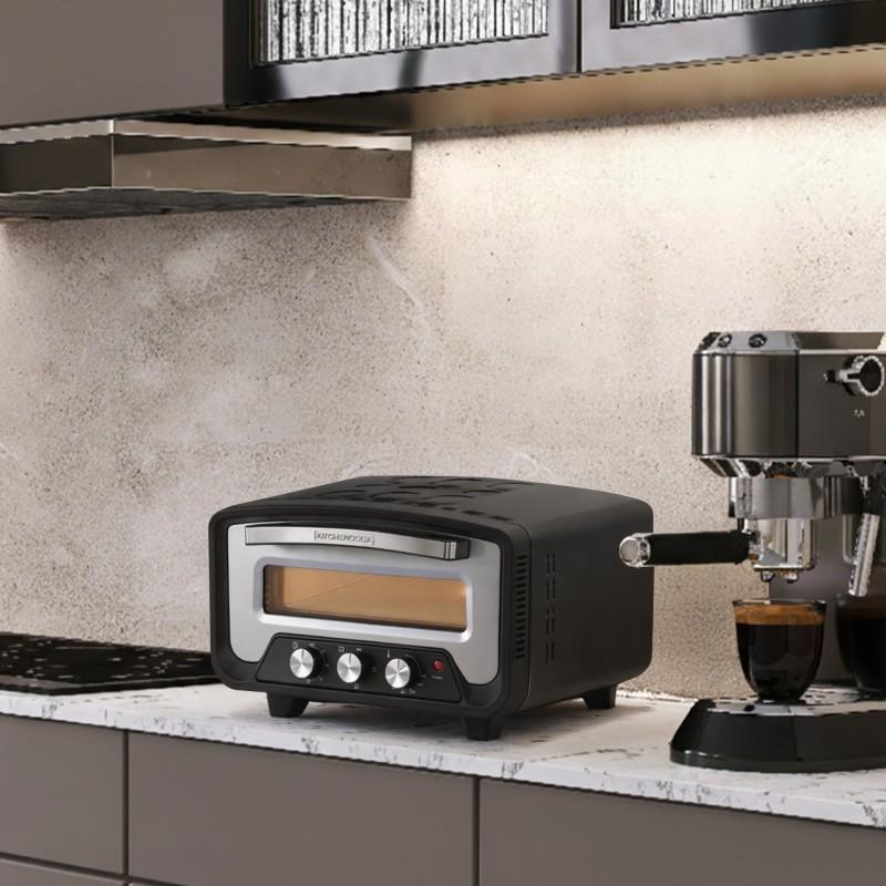 Kitchencook - K Pizza Lite - Four à Pizza électrique - Cuisson 3 Minutes - 2200w - 430°c