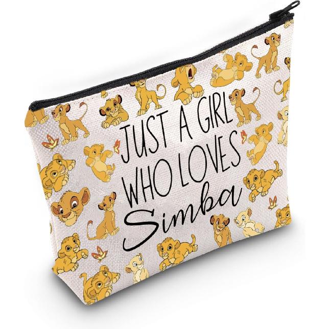 JNIAP Lion Animal Gift Lion Movie Lover Gifts Simba Cosmetic Zipper Makeup Pouch (Lion)
