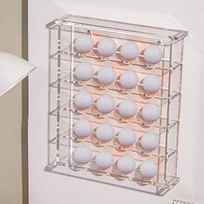 Golf Ball Display Case, Golf Ball Holder Durable Showing Stand, Golf Ball Organizers Golf Shelf Golf Enthusiasts