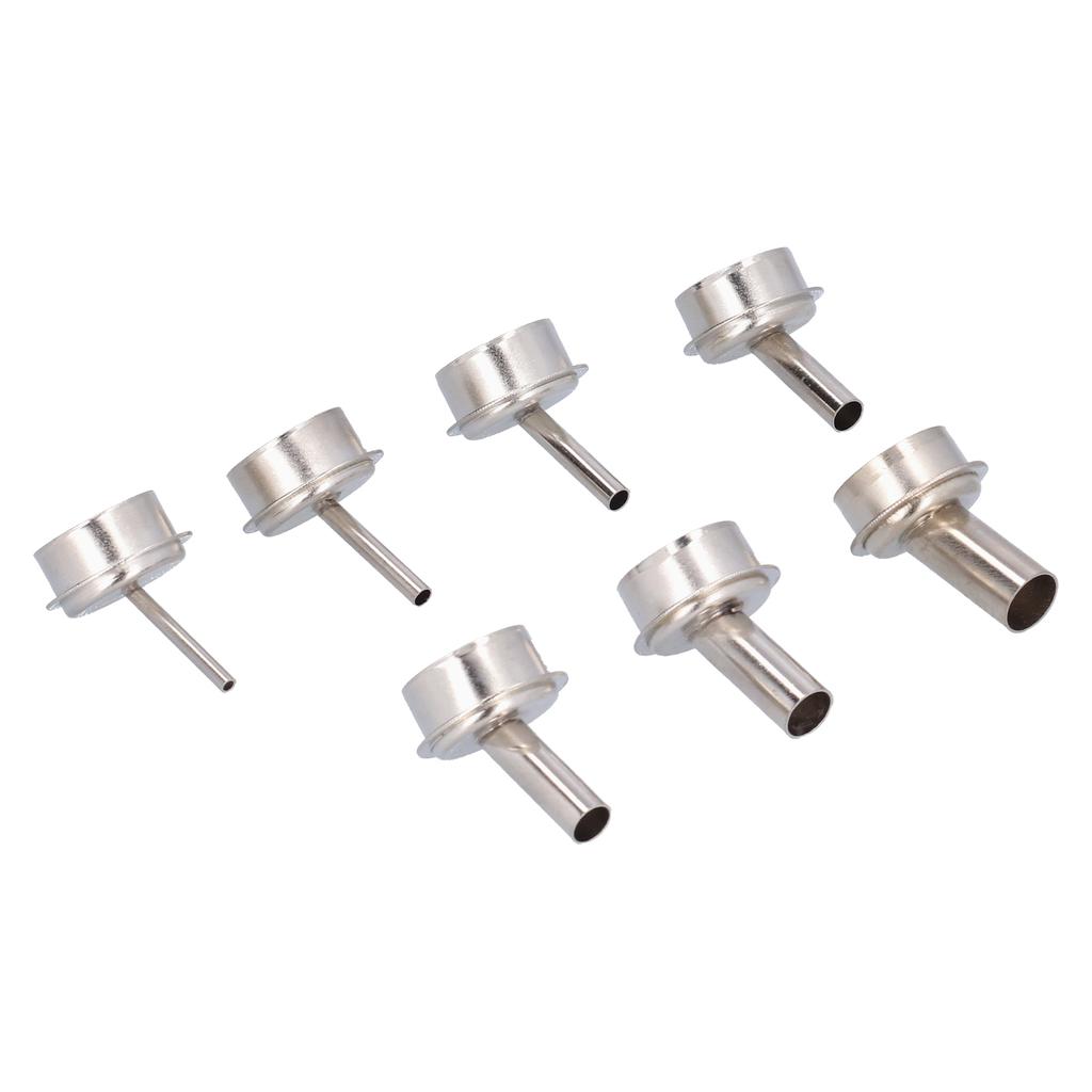 7Pcs Hot Air Gun Nozzle Kit Oblique for 861 Soldering Desoldering Station Accessories