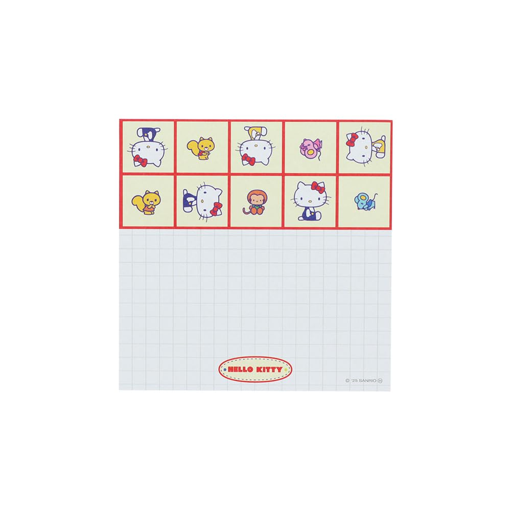 Stationery Hello Kitty Sanrio Characters Square Memo Pad S2849674 Sun-Star