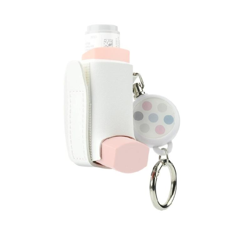 PU Leather Inhaler Holder Keychains Retractable Clip Compacts Organizers Keychains Holder For Quickly access Easy to Use