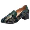 Fashion GKTINOO 2025 Spring New Ethnic Style Pointed toe High Heels Shoes Versatile Retro Genuine Leather Pumps Women's Shoes