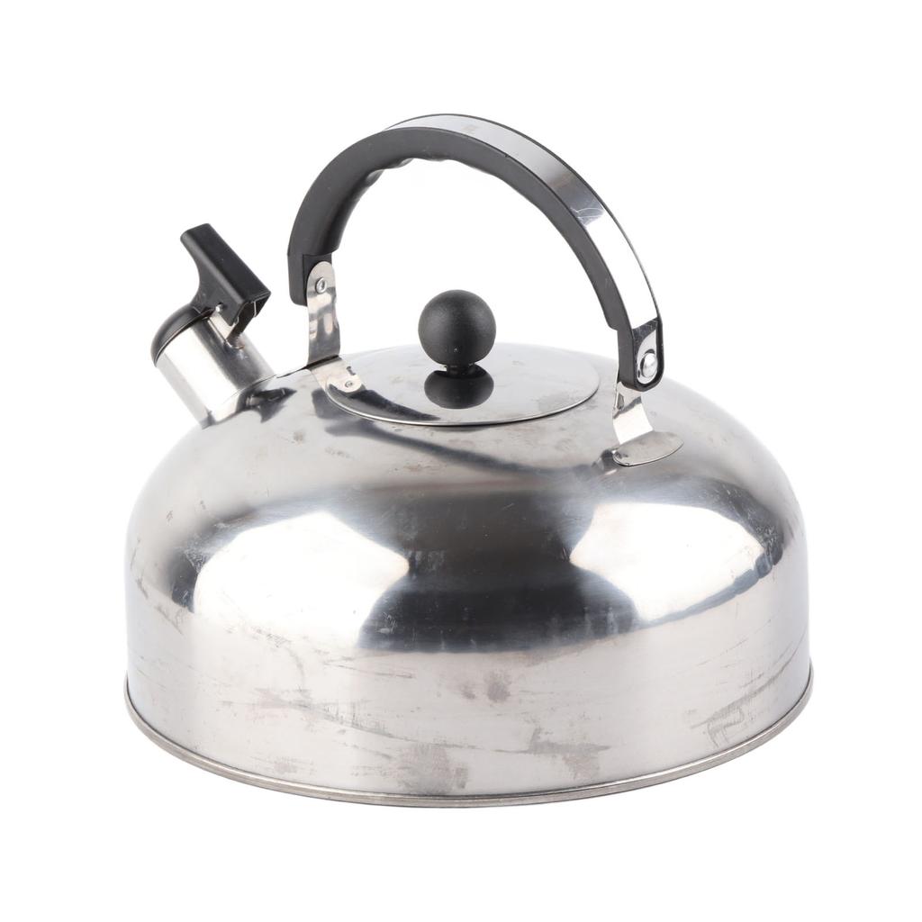 3L Stainless Steel Whistling Tea Kettle Fast Heating One Touch Buttons Whistling Kettle with Insulated Handle for Home