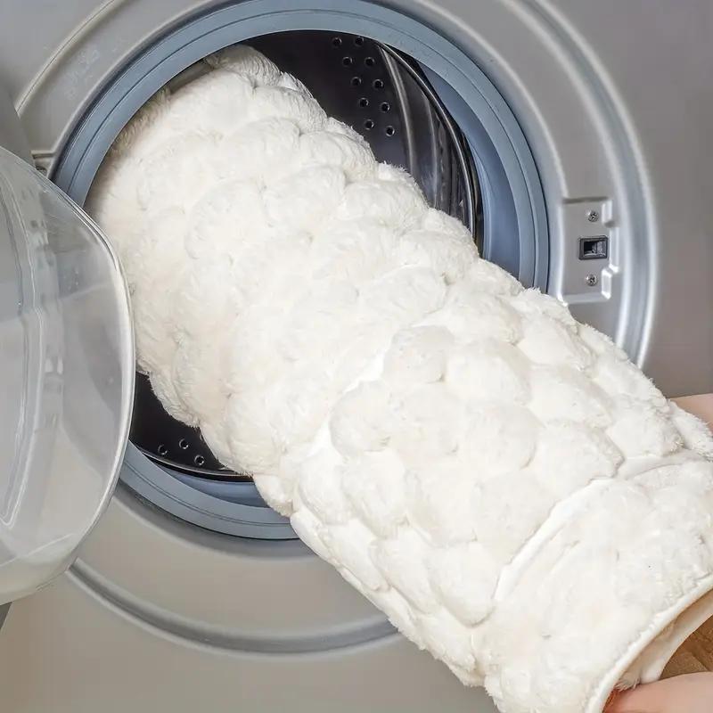 Memory Foam Badematte, Weicher Langhaariger Rutschfester Badezimmerteppich, Maschinenwaschbar, Saugfähig, Innen-/Außenbereich