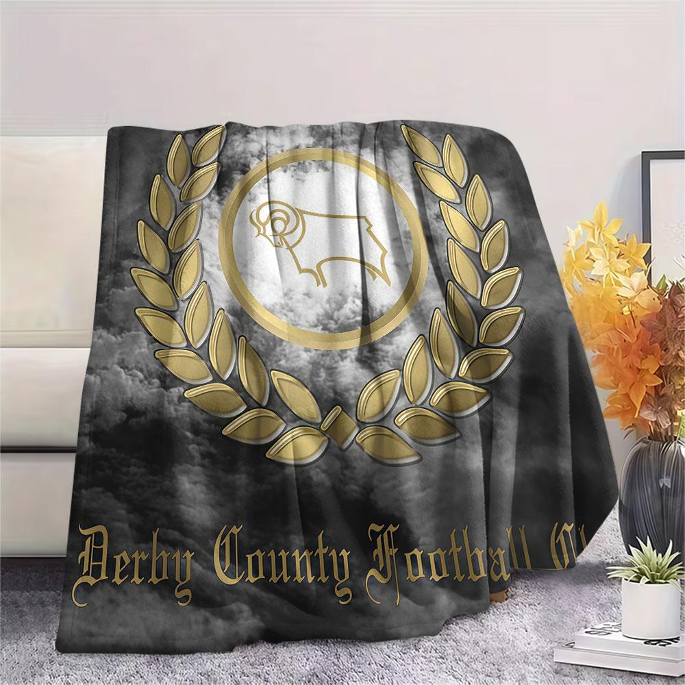 Derby County Poster Decke, Hohe Qualität, Bequem für Alle Jahreszeiten, Heimdekoration, Wärme und Komfort