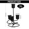 Candles Candlesticks Black Candle Holders Metal Candle Stands Wrought Iron Candelabra Modern Style