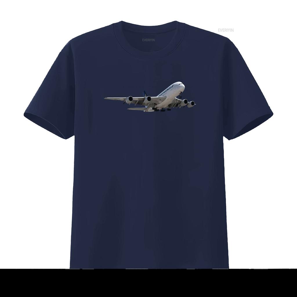 Air France Airbus A380 Flugzeug T-Shirt für S M L XL XXL vintage gewaschen atmungsaktiv homme Unisex Designer Kleidung