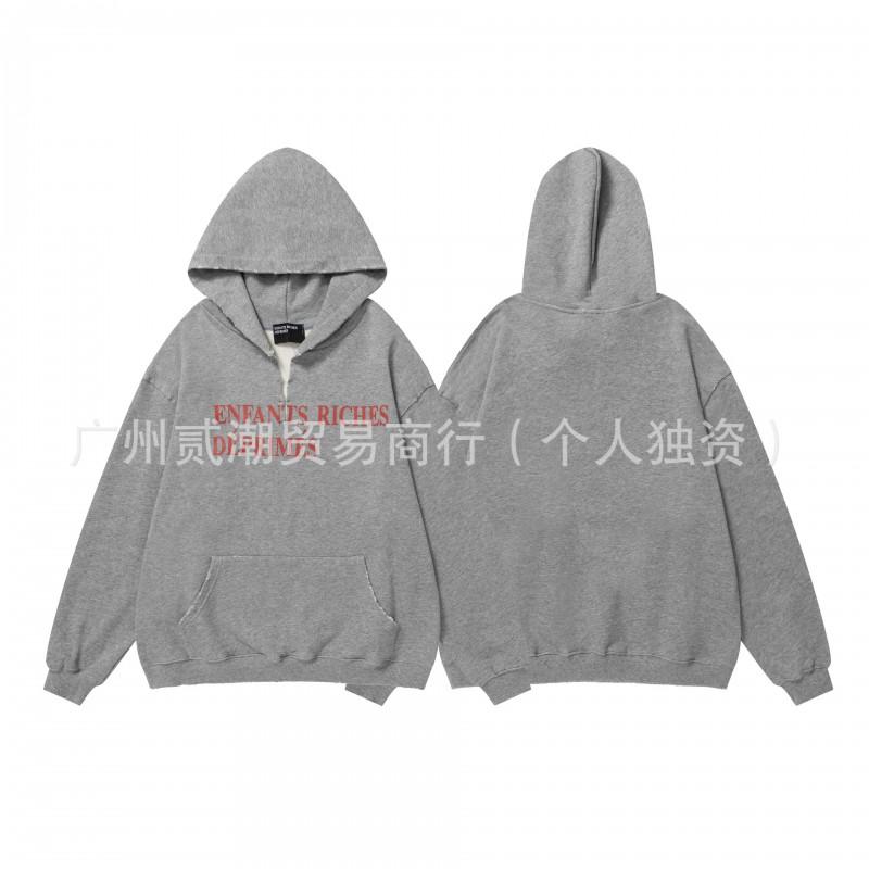 ERD Letter Print Hoodie Teen Boys Loose Fit Casual Sweatshirt Winter