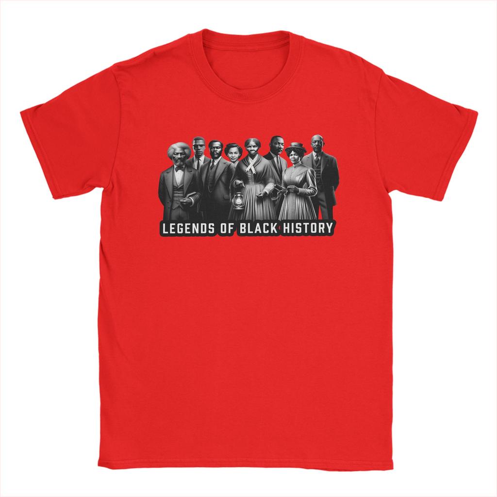 Casual T Shirt Summer Legends of Black History Trendy Cool T Shirts Pure Cotton Tee Shirt for Adult Aesthetic Short Sleeve Tops