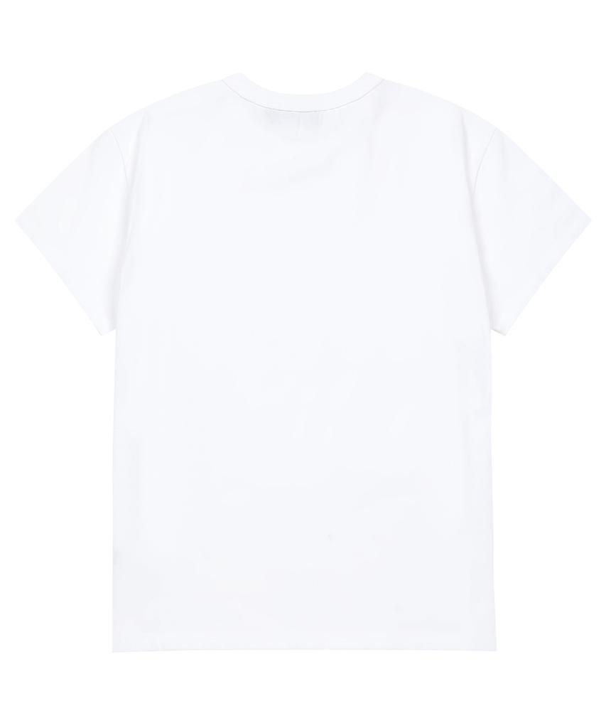 SHIRTMYLIPS Kiss Mark Rockstar Crop T-Shirt White