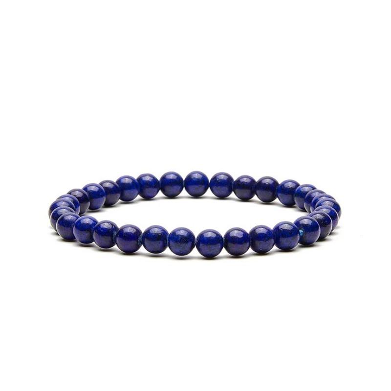 Natural Lapis Lazuli Beaded Bracelet For Men Women Yoga