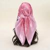 90*90 Cm  Solid Color Cashew Printed Silk Scarf Fashionable Versatile Square Scarf 90 Shawl With Multiple Colors Available