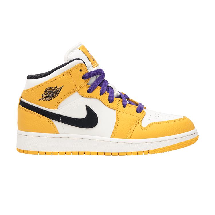 Jordan 1 Mid SE Lakers (GS) 36