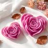 Flexible Heart Shape Rose Mold Decoration for Candle Making, Display Use, and Flower Heart Styling for Project Work and Shelf Display