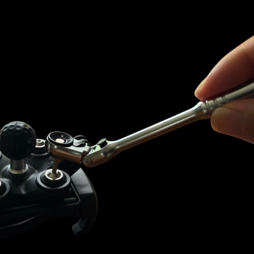 PWT Flex Bit Ratchet Set, Japanese Manufacturer, 15-Piece Ratchet Wrench Bit Set with 1/4-Inch Flex Head and T-Handle, Includes Small Case, C14RBD15SE