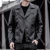 Fashion Leather Jacket Men's Autumn New Korean Youth Motorcycle Suit Men's PU Leather Jacket Men's Jacket
