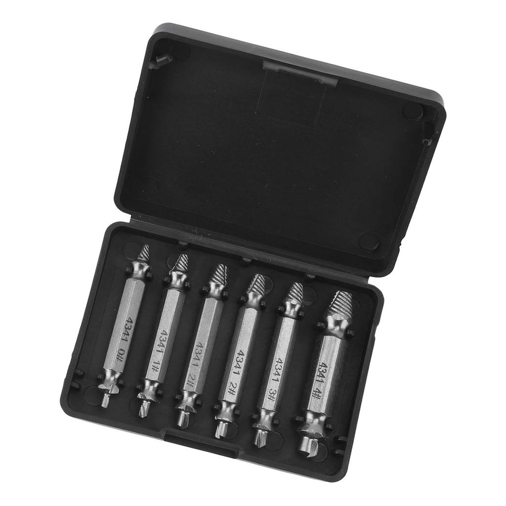 Damaged Screw Extractor Set Broken Stripped Remover Screws Removal Tool HSS Nuts   Drill Bit Tools