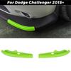 2pcs Front Bumper Lip Splitter Protector Cover For Dodge Challenger 2015+ Green