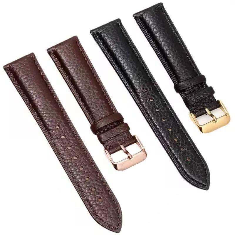 Genuine Leather Watch Band 12mm 14mm 16mm 18mm 20mm Watch Strap for Man Women High-quality Wrist Watchband + Tool
