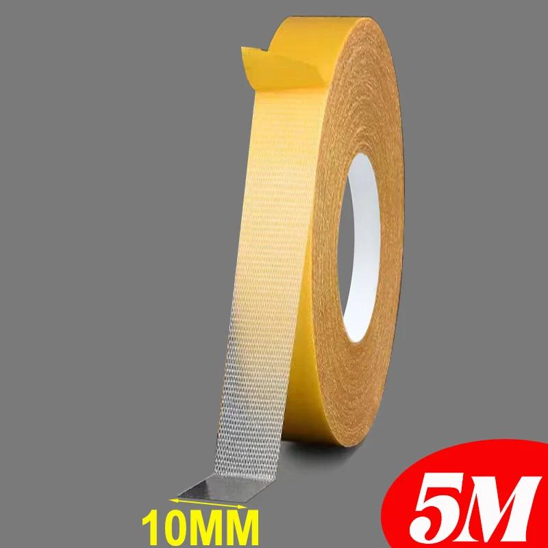 Double Sided Tape Strong High Viscosity Traceless Cloth Base Grid Tape Waterproof Carpet Adhesive Fiber Tape Mesh Sticky Strips