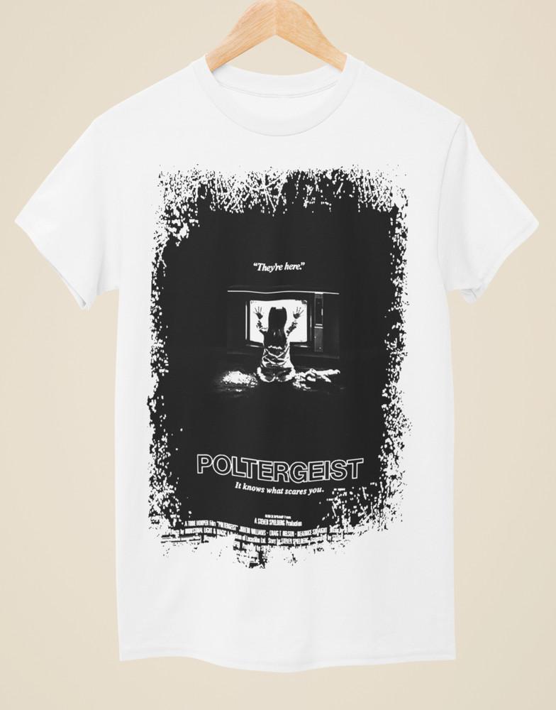 Poltergeist - Movie Poster Inspired Unisex White T-Shirt Unisex T-Shirt M