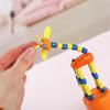 12pcs Wood Animal Giraffe Figurine Push Up Toy Dancing Animal Finger Puppet