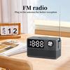 Retro-Stil Kabelloses Laden Bluetooth-Lautsprecher Wecker FM-Radio Desktop-Nachttischlautsprecher TF-Kartenleser Computerlautsprecher